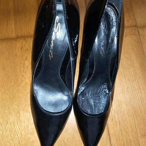 Sante patent leather pointed pumps size 41 used, 10cm heel
