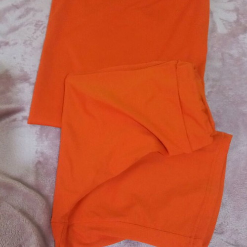 Orange blouse and leggings set like new