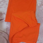 Orange blouse and leggings set like new