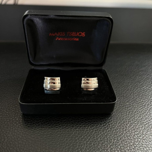 Makis Tselios silver cufflinks