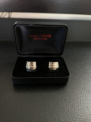 Makis Tselios silver cufflinks