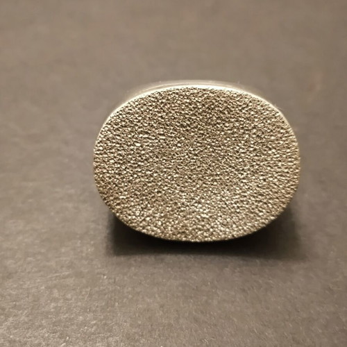 Large 925 Silver Ring with Sandblasting like new