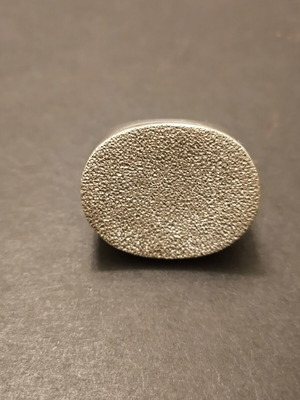 Large 925 Silver Ring with Sandblasting like new