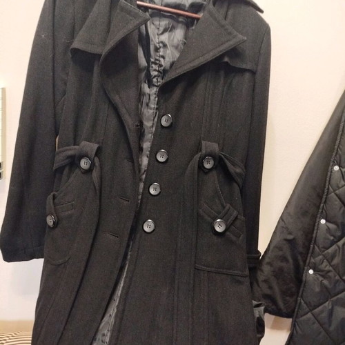 Moritz black coat like new, size M