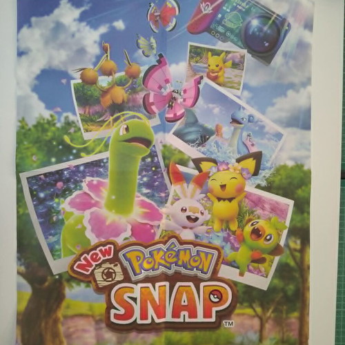 Pokemon Snap double sided promo poster used