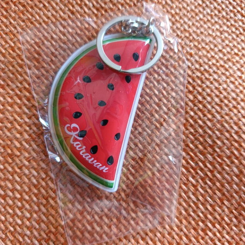Karavan keychain new, red and green
