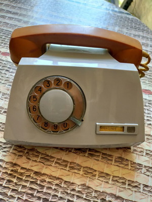 Decorative home phone used, corded