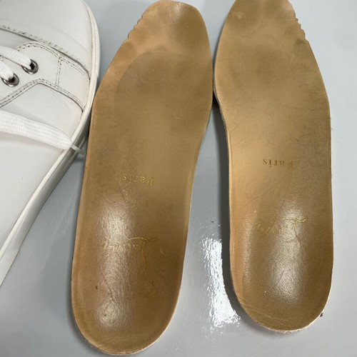 Christian Louboutin δερμάτινα αθλητικά παπούτσια μεταχειρισμένα, μέγεθος 38, λευκά