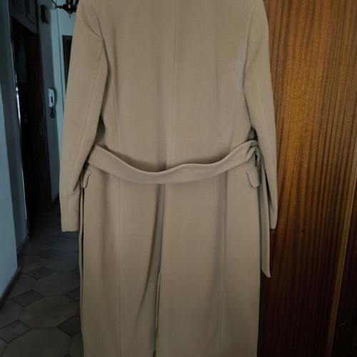 Benetton wool coat camel new, long, size XL