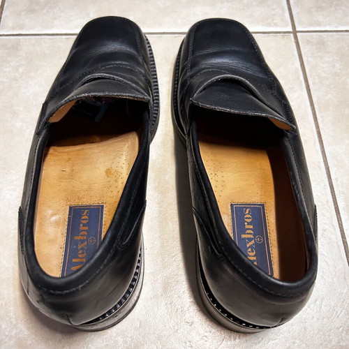 Black scarponi shoes like new, genuine leather, size 44