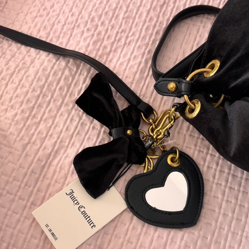 Juicy Couture Primerose black bag with double handle and key charms