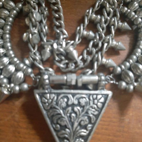 Boho Zara necklace used with embossed details