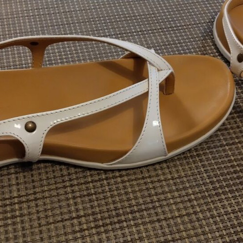 Hogan Sandals New, White Leather Size 37