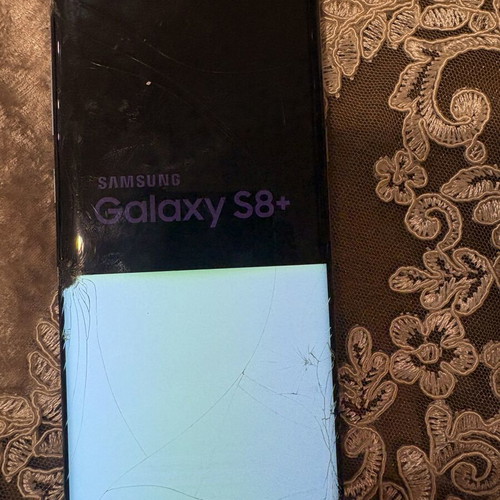 Samsung Galaxy S8+ 64GB smartphone used with screen damage