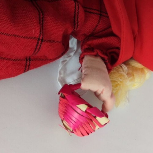 Puppet doll Little Red Riding Hood used