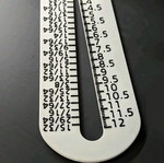 Wire, drill bit and cable diameter gauge