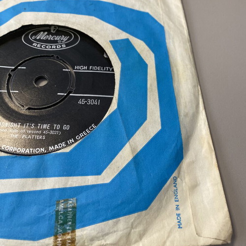 The Platters 45 RPM record used, 70s pop