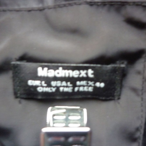 Madmext women's light black trench coat Large like new