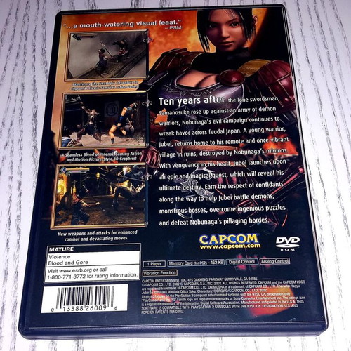 Onimusha 2 Samurai's Destiny PS2 game used, US NTSC