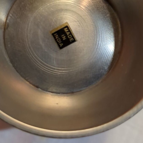Tin Tea Set like new, 4 pieces, made in India