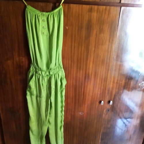 Paranoia strapless jumpsuit green like new, size S