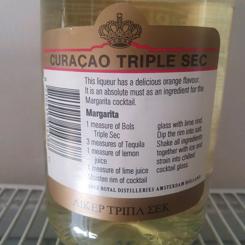 Triple Sec Curaçao Bols liqueur 39% 75cl new, sealed