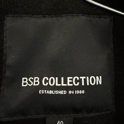 BSB coat with belt and hood like new, black