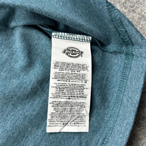 Dickies Teal Long Sleeve Pocket Thermal Crew Neck Sweatshirt 3XL