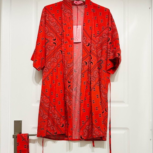 Karavan Bandana kimono-skirt set new, black-red