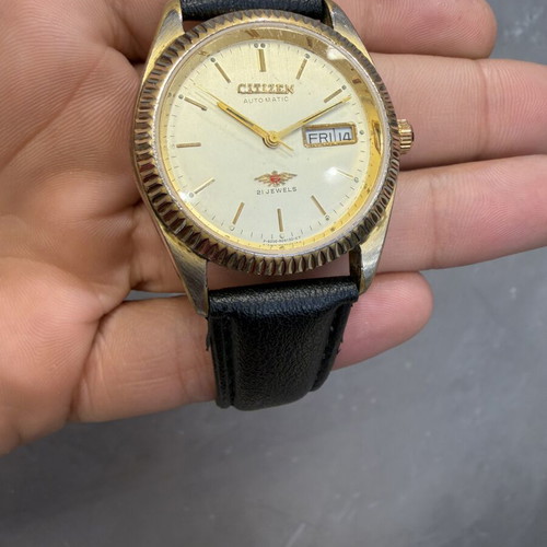 Citizen Eagle 7 Automatic watch used, vintage 1984, 21 jewels, day-date
