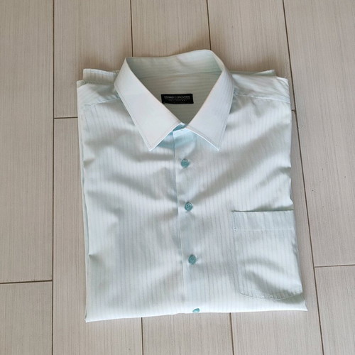 Vintage Uomo Corovesis men's shirt 6XL like new, turquoise