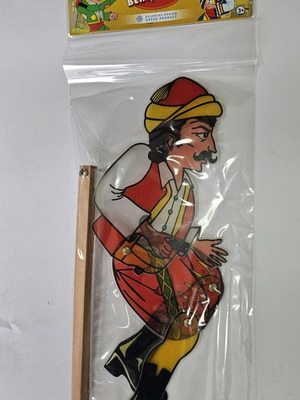 Veligekas shadow theatre figure new, Karagiozis
