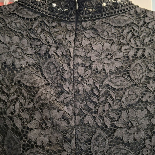 Zara mini dress new, black, with lace