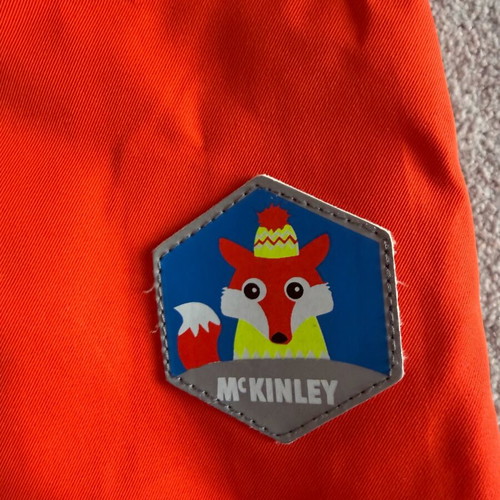 McKinley kids snow pants 5 years like new, orange