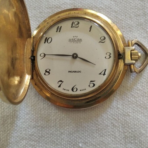 Oscar pocket watch like new, men's