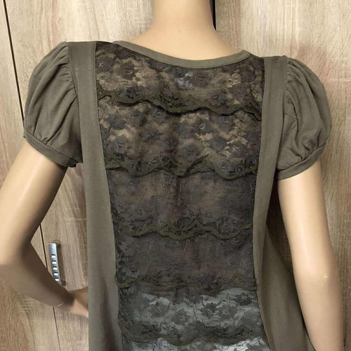 Danoff blouse khaki like new, size M/L, 100% cotton