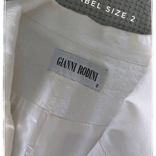 Gianni Rodini white fitted blazer used, size XS