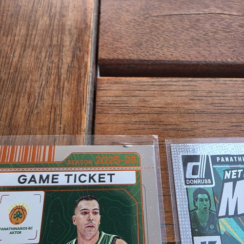 Panathinaikos cards lot, numbered and press proof inserts