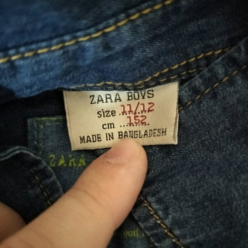 Vintage Denim Zara Kids Shirt like new with Surf Vibes