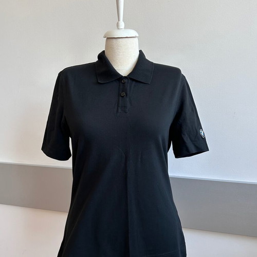BMW Motorrad black original women's polo shirt like new, size L