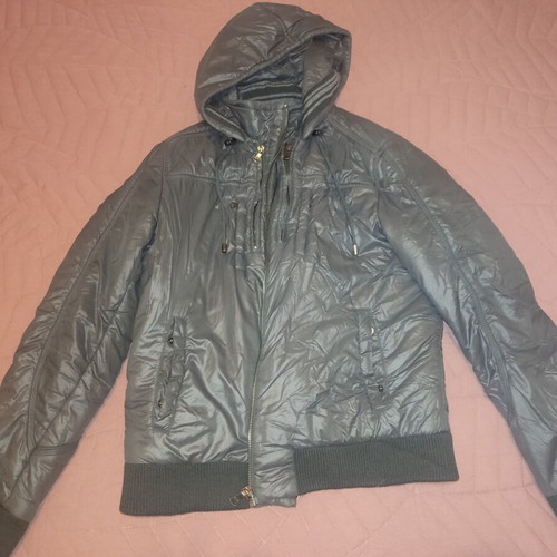Dolce & Gabbana grey jacket with hood and silver details