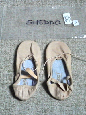 Soft Leather Sheddo Ballet Shoes Size 35 New Pink