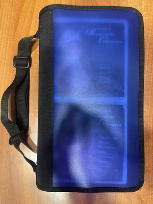 Collection of 64 CDs with carrying case, classical jazz entechno