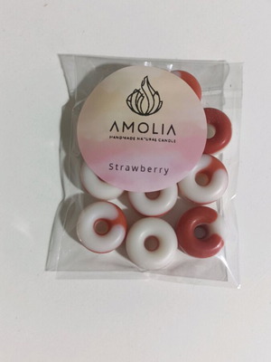 Wax melts from rapeseed plant wax with strawberry scent 20g