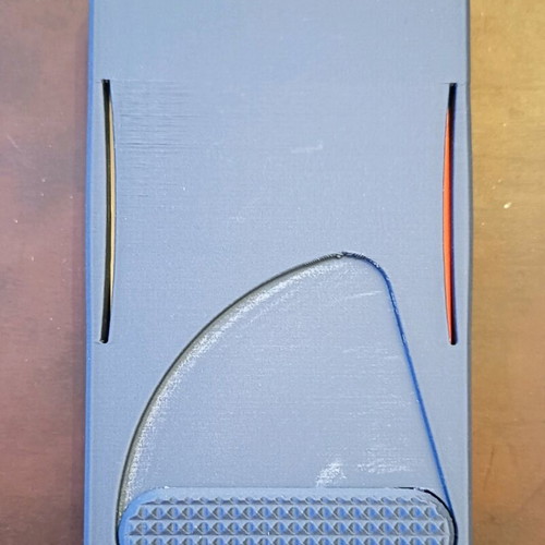 3D Printed Wallet with Clip made to order, blue
