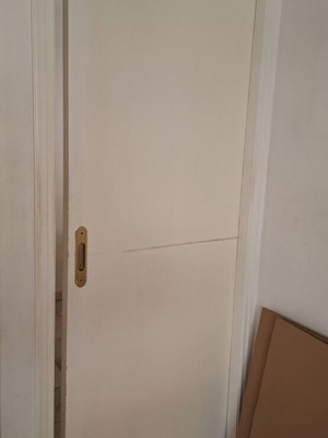 Sliding wooden door used