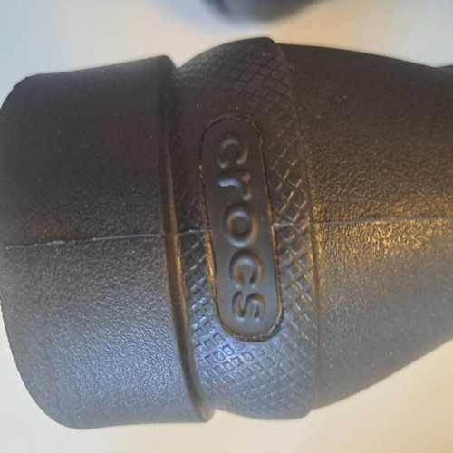 Crocs Bridle Wellie Waterproof Boots size 42 like new, black with plaid