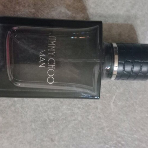 Jimmy Choo man empty perfume bottle 30 ml used, collector's packaging