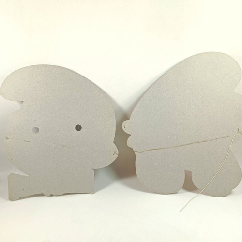 Smurf masks pack of 2 like new
