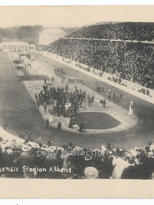 Panathenaic Stadium Athens postcard 1910s used